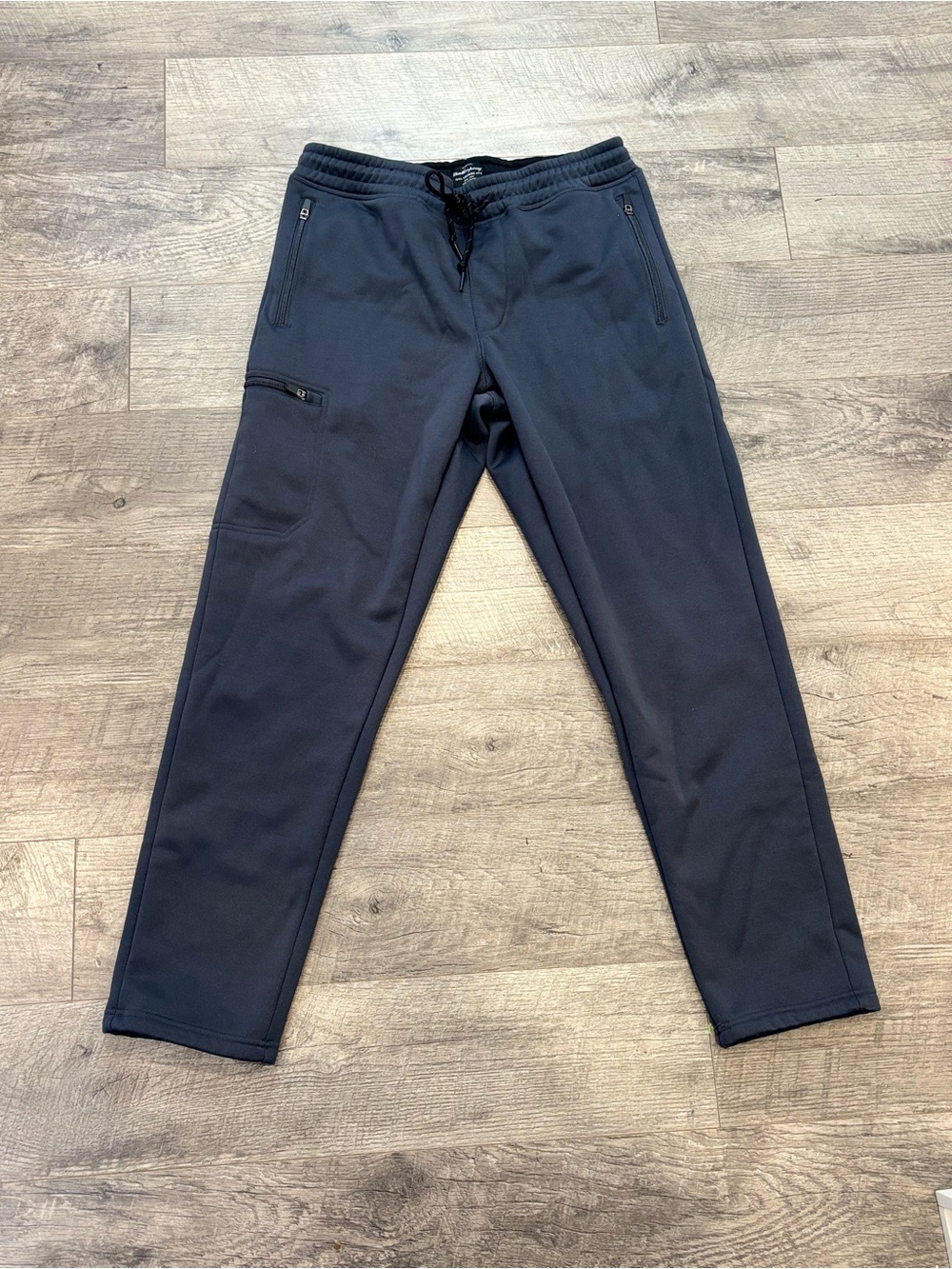 Weatherproof Men's navy Fleece Jogger Pants Relaxed Drawstring Pockets M